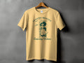 Yellow t-shirt with "Leaving Reality" and "Entering Fiction" text and graphic.